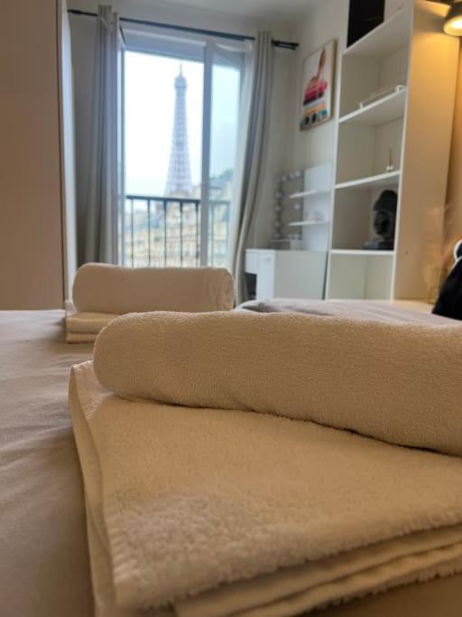 Appartement Paris Vue Tour Eiffel Trocadero Exteriér fotografie