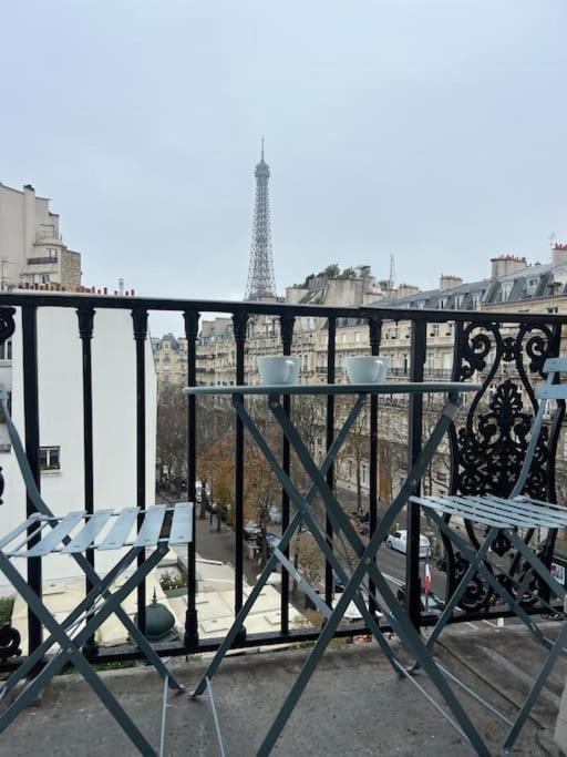 Appartement Paris Vue Tour Eiffel Trocadero Exteriér fotografie